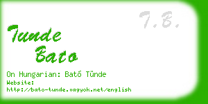 tunde bato business card